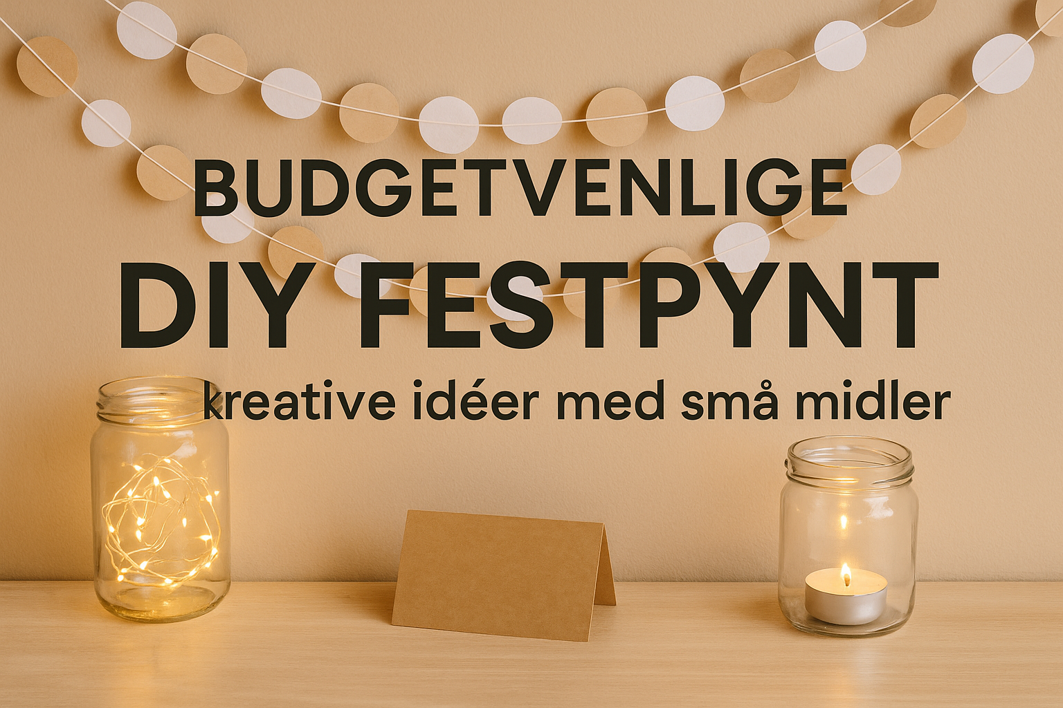 Budgetvenlige DIY festpynt