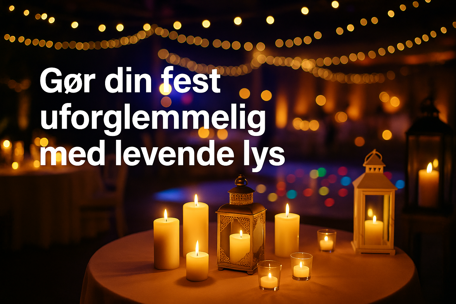 Gør din fest uforglemmelig med levende lys