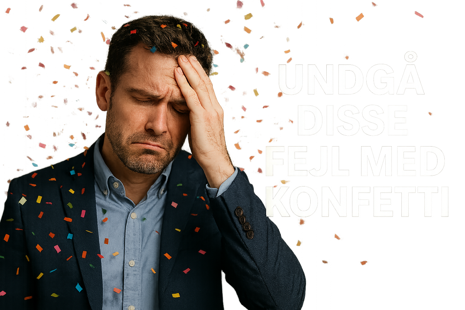 Undgå disse fejl med konfetti